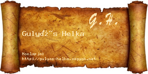 Gulyás Helka névjegykártya