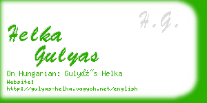 helka gulyas business card